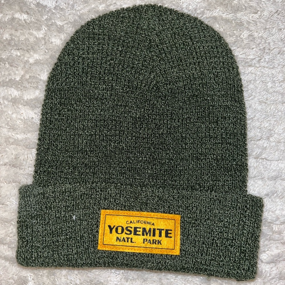 Green Yosemite NP beanie